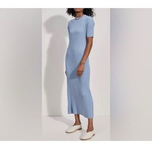 Varley Maeve short sleeve midi sweater dress